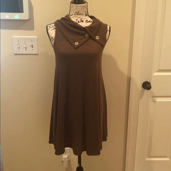Million Bullpup Brown Dress Size Small Nwt - Picture 1 of 5